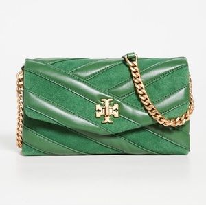 Tory Burch Emerald Crossbody with Gold Chain